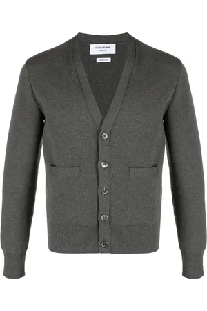 Thom Browne Cardigan en coton à col v