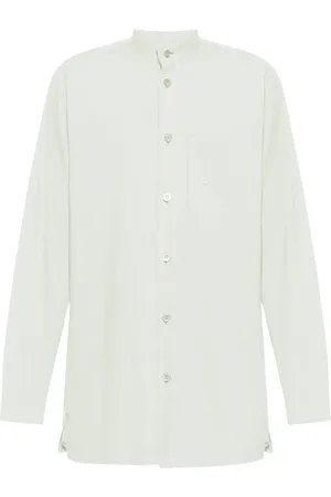 Issey Miyake Chemise PL Ramie à plastron replié