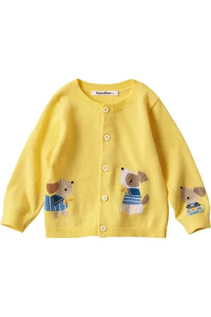 Familiar Cardigan en coton à motif en intarsia