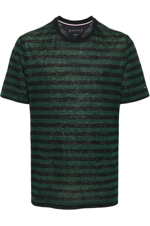 Tommy Hilfiger T-shirt rayé à logo brodé