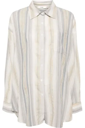 B+AB Chemise boutonnée à rayures