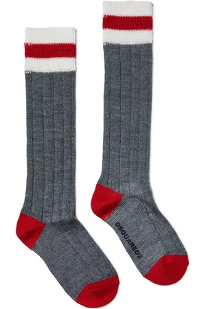 Dsquared2 Chaussettes nervurées à design colour block