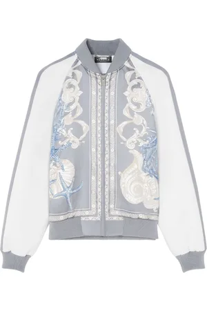 VERSACE Veste teddy Barocco Sea