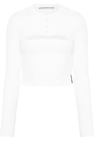 Alexander Wang Haut crop à découpes