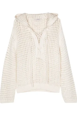 Dorothee Schumacher Pull en maille ajourée à capuche