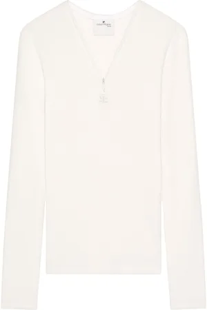 Courrèges T-shirt à col zippé (années 90)