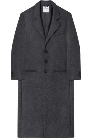 Courrèges Manteau à revers crantés