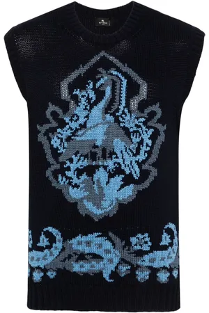 Etro Gilet en maille intarsia