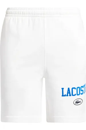 Lacoste Short en coton biologique à logo imprimé