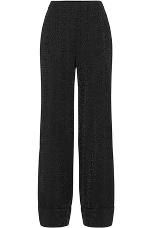 Philipp Plein Pantalon ample à motif monogrammé