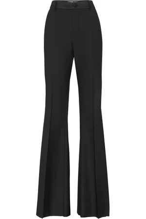 Philipp Plein Pantalon évasé à plaque logo