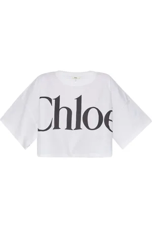 Chloé Haut crop à logo imprimé