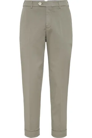 Brunello Cucinelli Pantalon fuselé à taille basse