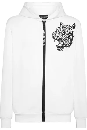 Philipp Plein Hoodie zippé à logo imprimé