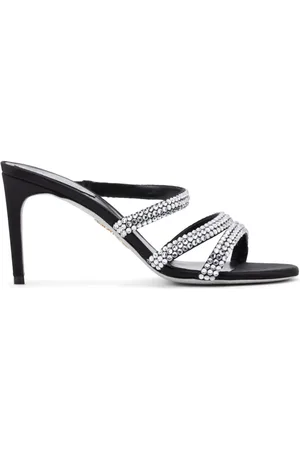 RENE CAOVILLA Sandales en satin 80 mm