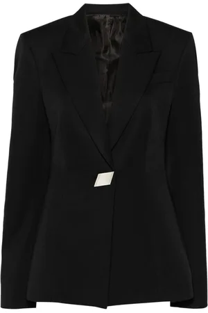 The Attico Blazer en laine vierge à simple boutonnage