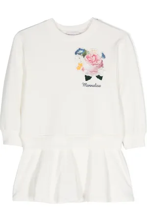 MONNALISA Robe à fleurs brodées