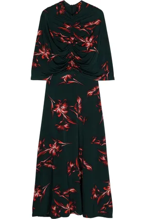 Colville Robe mi-longue Alix à fleurs