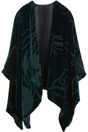 Giorgio Armani Cape en velours à effet usé