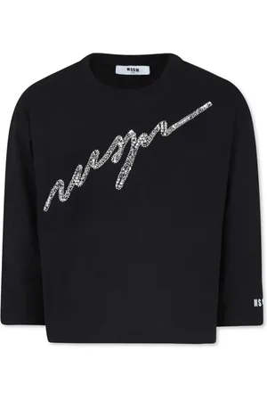 Msgm T-shirt à ornements en cristal