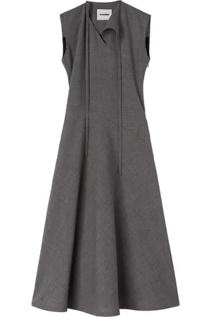 Jil Sander Robe mi-longue à design asymétrique