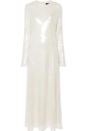 ROTATE Robe longue à détails de sequins
