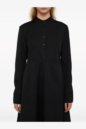 Jil Sander Robe-chemise à design à empiècements