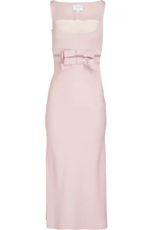 Giambattista Valli Robe mi-longue en crêpe à détail de nœud