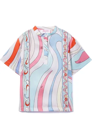 PUCCI Junior Chemise à imprimé Marmo