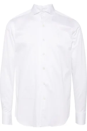 CANALI Chemise en coton à manches longues
