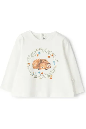 Il gufo T-shirt imprimé à manches longues