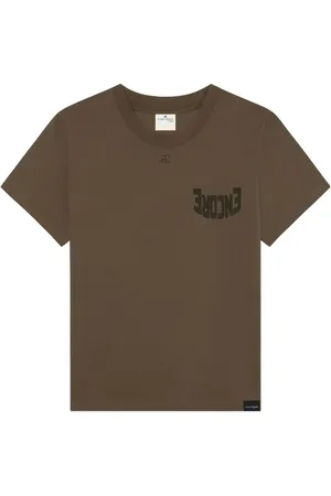 Courrèges T-shirt à imprimé graphique