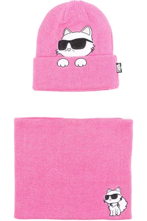 Karl Lagerfeld Ensemble écharpe et bonnet à logo
