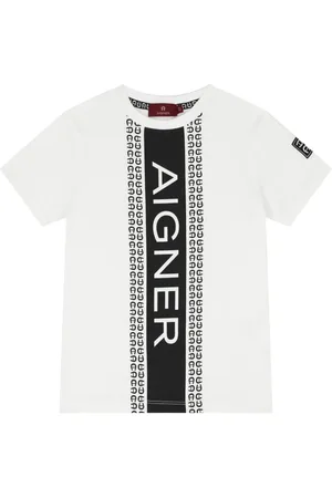 Aigner T-shirt en coton à logo imprimé