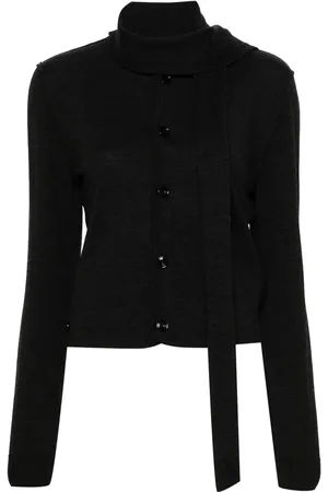 LEMAIRE Cardigan à détail de foulard