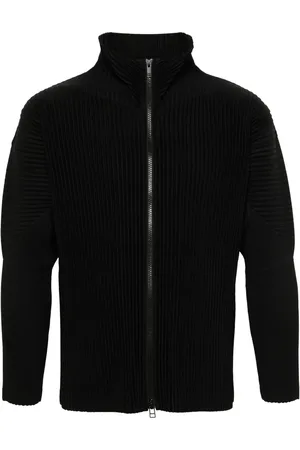Issey Miyake Veste à effet plissé