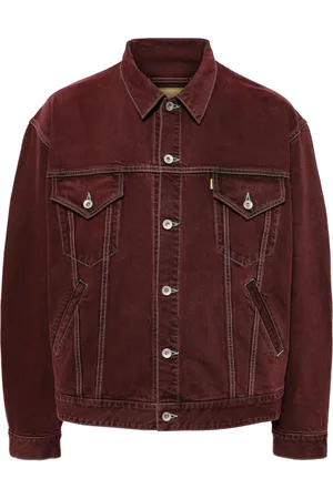 DOUBLET Veste en jean à coutures contrastantes
