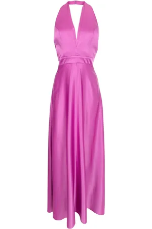Lethicia Bronstein Robe longue Nala à fini satiné