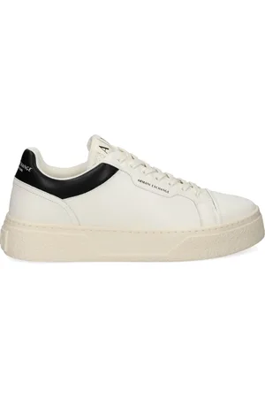 Armani Exchange Baskets en cuir à logo imprimé