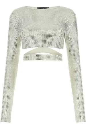 ANDREADAMO Blouse à ornements en cristal