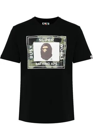 A Bathing Ape T-shirt en coton à logo imprimé