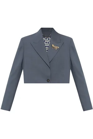 Golden Goose Veste crop à détail de broche