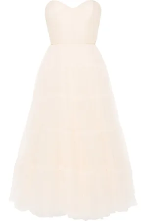 Ana Radu Robe en tulle à coupe mi-longue