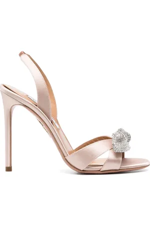Aquazzura Sandales Very Bow Tie Crystal 105 mm