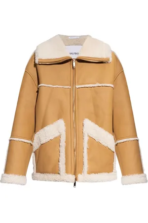 Halfboy Manteau à bords en peau lainée artificielle