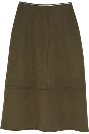 YVES SALOMON Jupeà coupe mi-longue