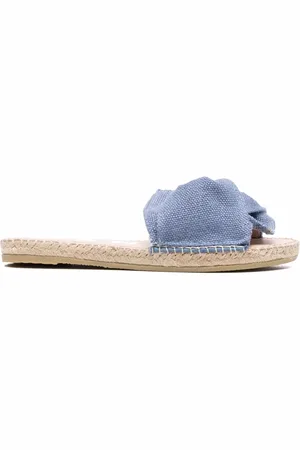 MANEBI Claquettes en jean à design noué