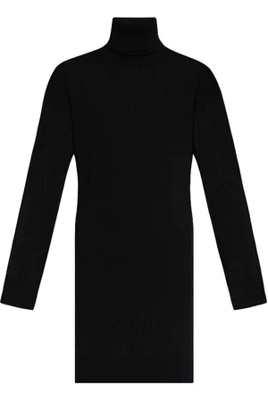Moschino Robe en laine à col montant