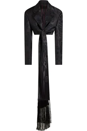 Etro Veste crop à motif en jacquard
