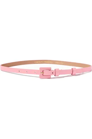 Carolina Herrera Ceinture fine en cuir verni (années 90)